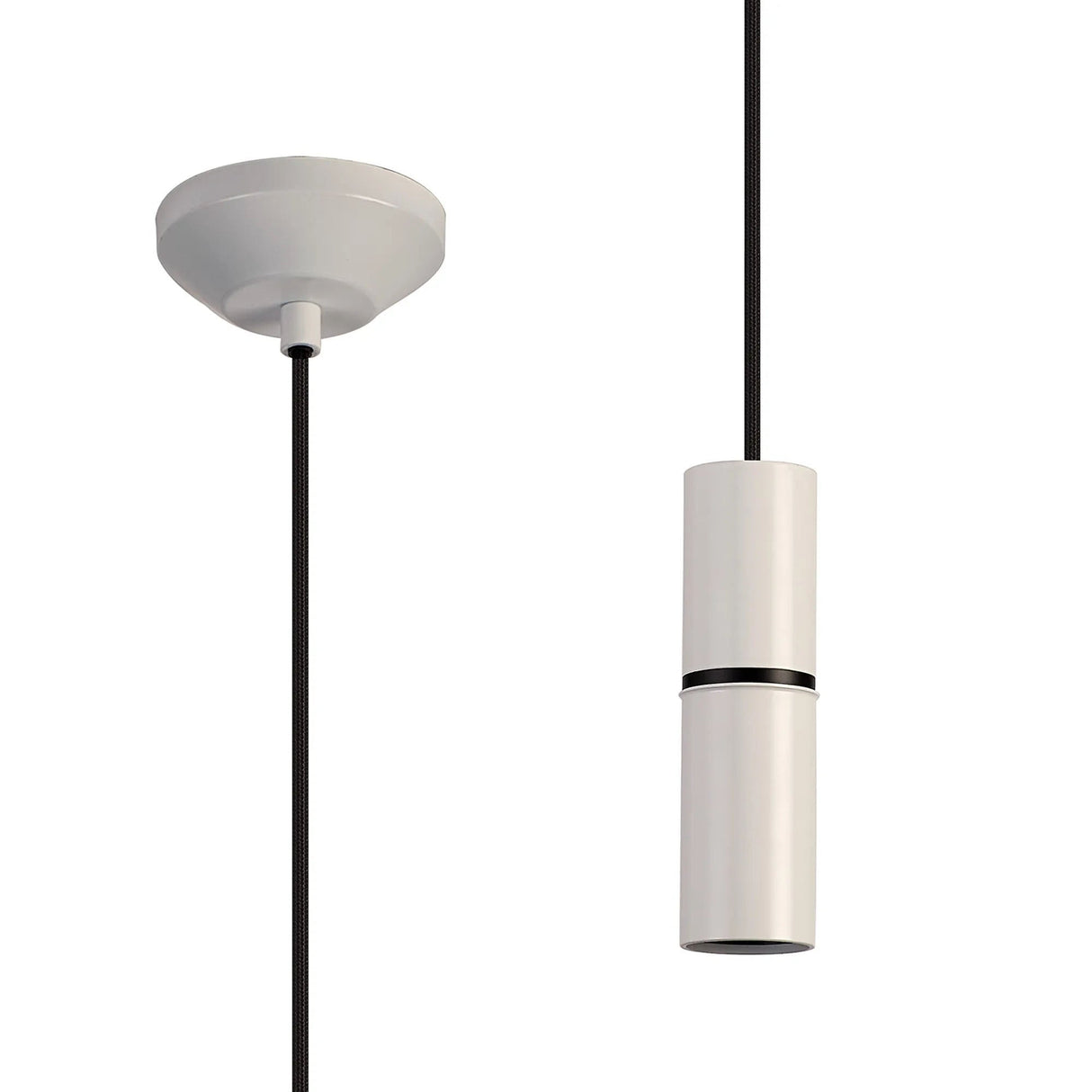 Kevan 1.5m 1 Light Pendant, 1 x E27, Matt White