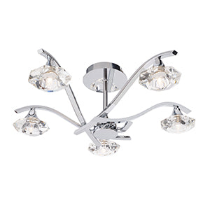 Langella Semi Flush with 3 lights or 5 lights