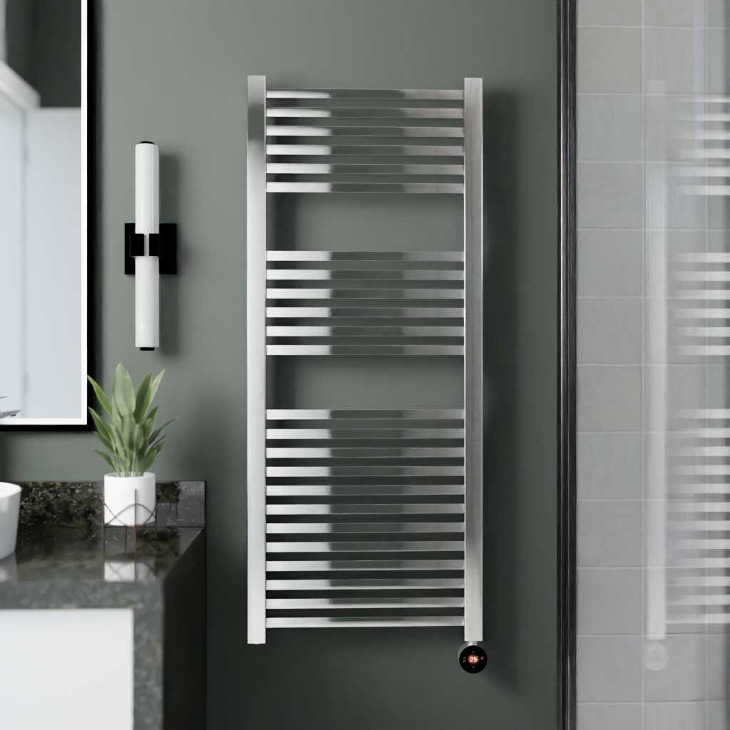 Ecostrad Cube TriQ WiFi 600W Electric Towel Rail – Chrome – CU-3Q-60-C