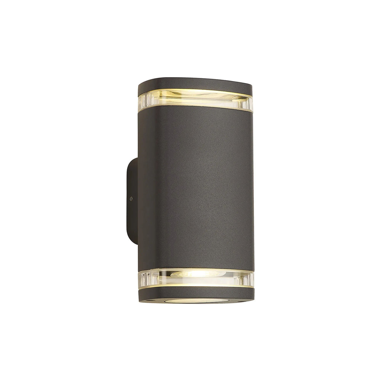 Latchford Wall Lamp 2 x GU10, IP54, Grey/Clear