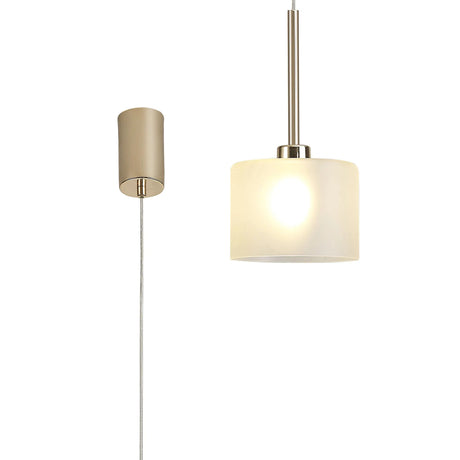 Lathen Single Pendant 2m, 1 x G9, French Gold/Frosted Type C Shade