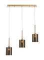 Lathen Linear Pendant 2m, 3 x G9, French Gold/Copper Type B Shade