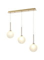 Lathen Linear Pendant 2m, 3 x G9, French Gold/Frosted Type G Shade