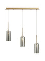 Lathen Linear Pendant 2m, 3 x G9, French Gold/Chrome Type A Shade