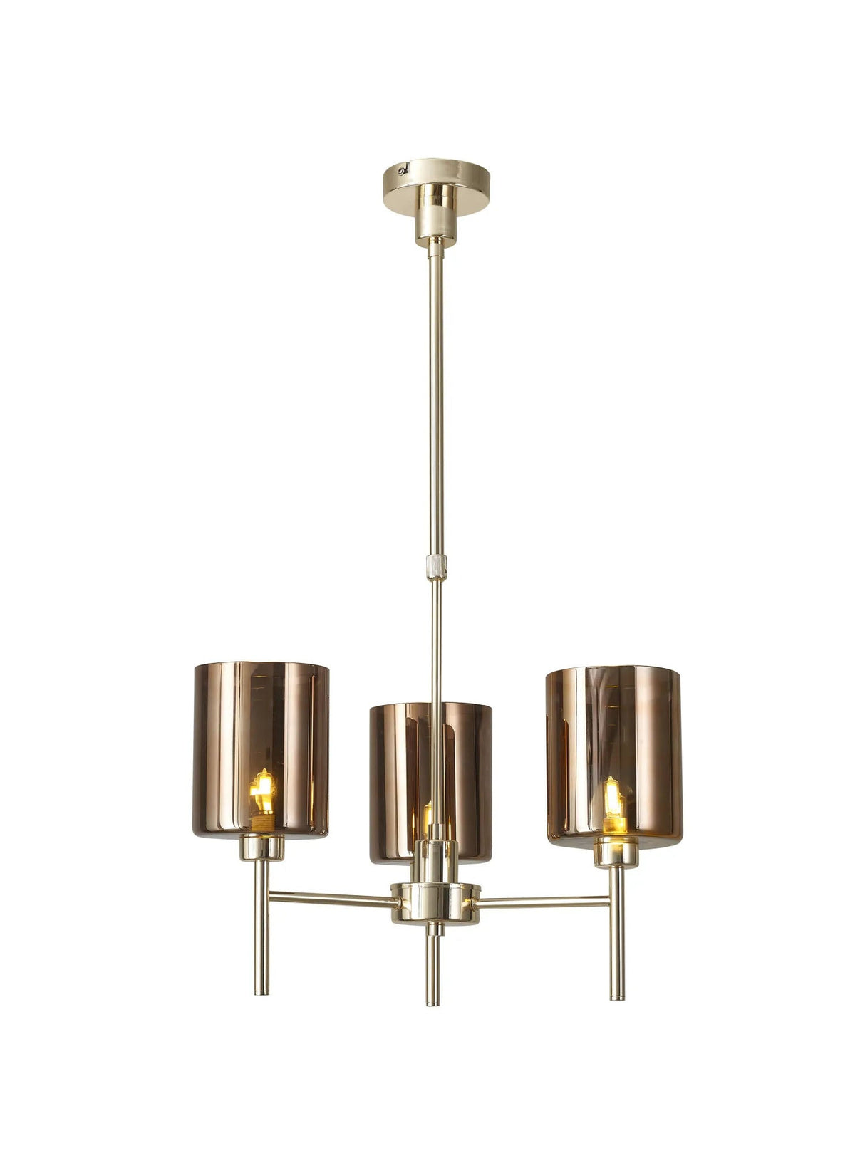 Lathen Telescopic/Semi Flush, 3 x G9, French Gold/Copper Type B Shade