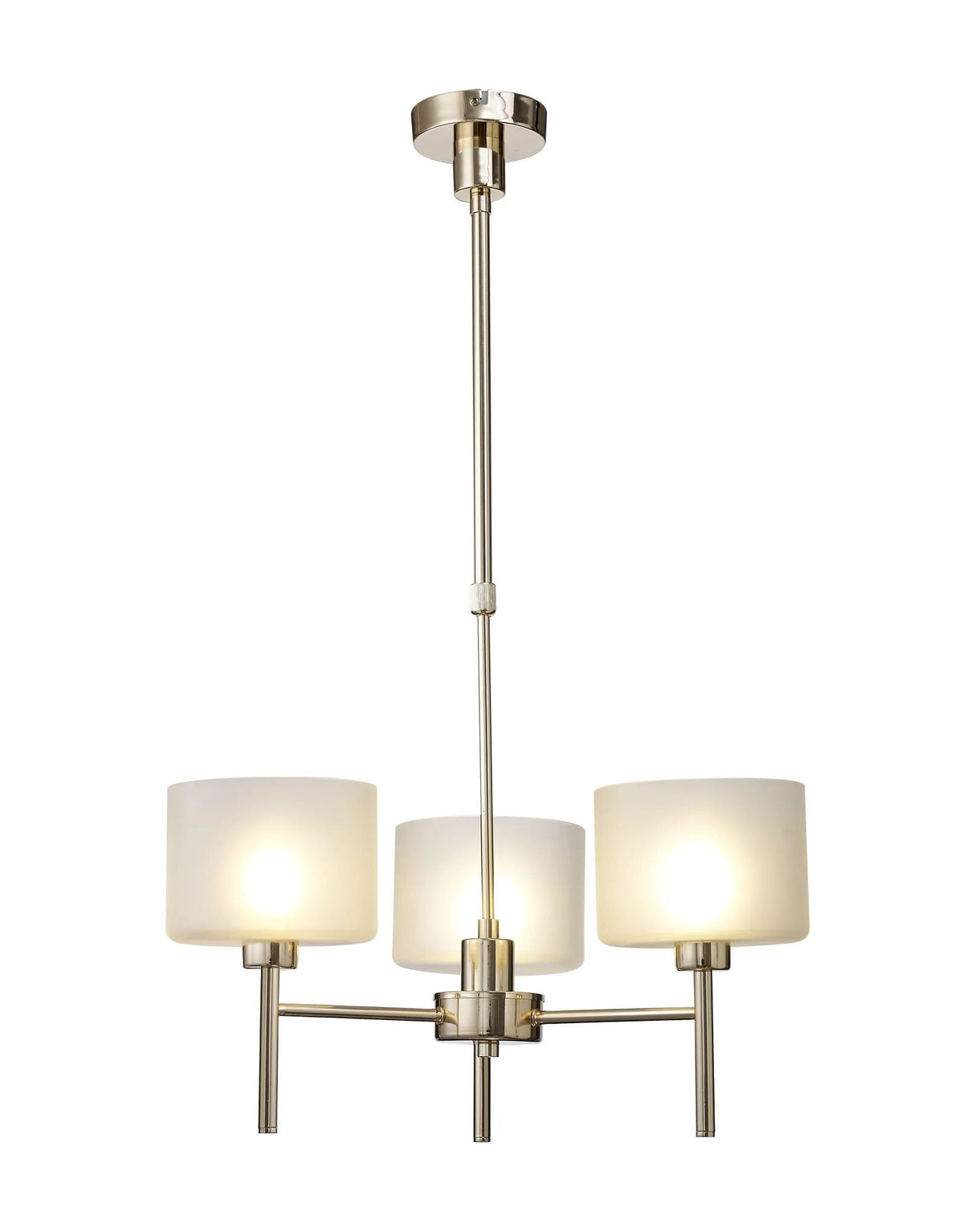 Lathen Telescopic/Semi Flush, 3 x G9, French Gold/Frosted Type C Shade