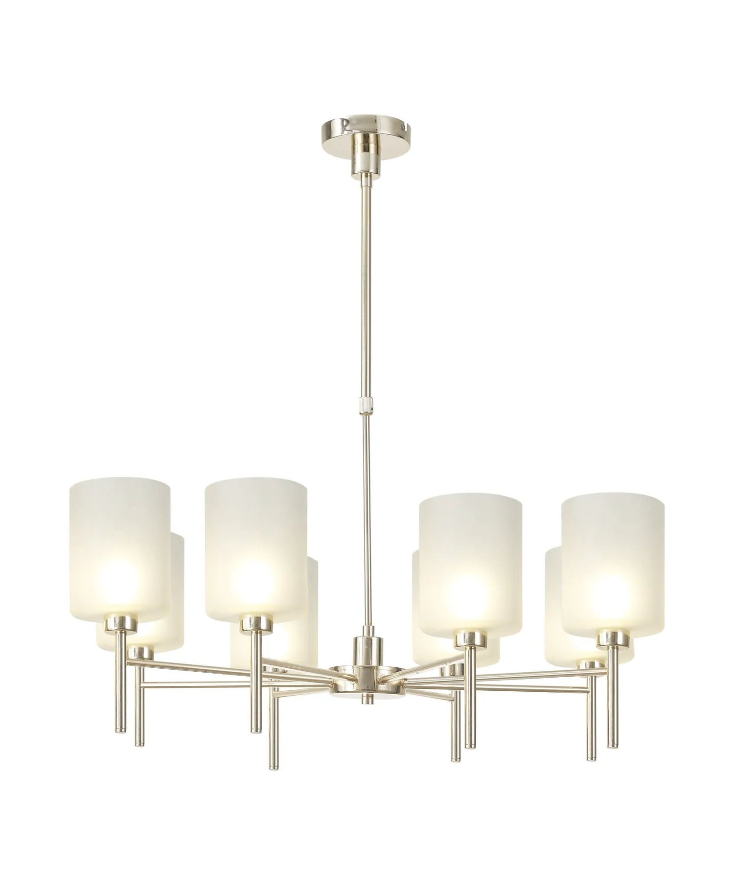 Lathen Telescopic/Semi Flush, 8 x G9, French Gold/Frosted Type B Shade