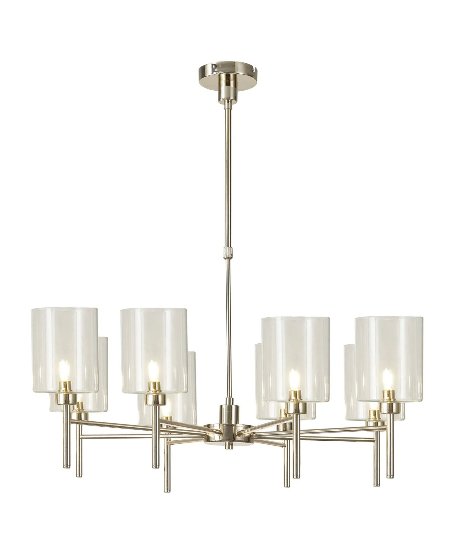 Lathen Telescopic/Semi Flush, 8 x G9, French Gold/Clear Type B Shade