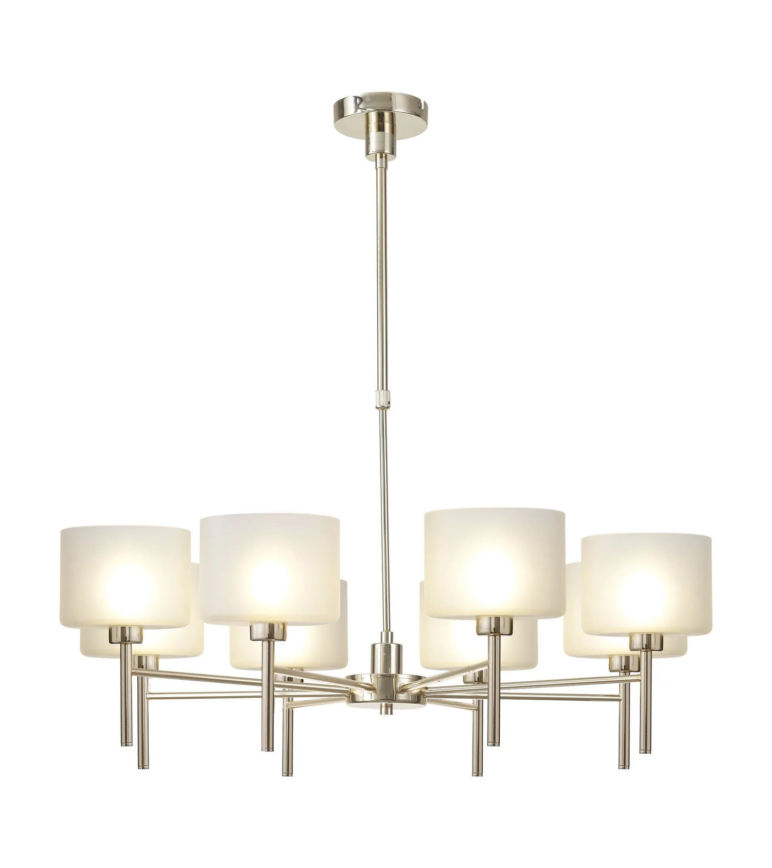Lathen Telescopic/Semi Flush, 8 x G9, French Gold/Frosted Type C Shade