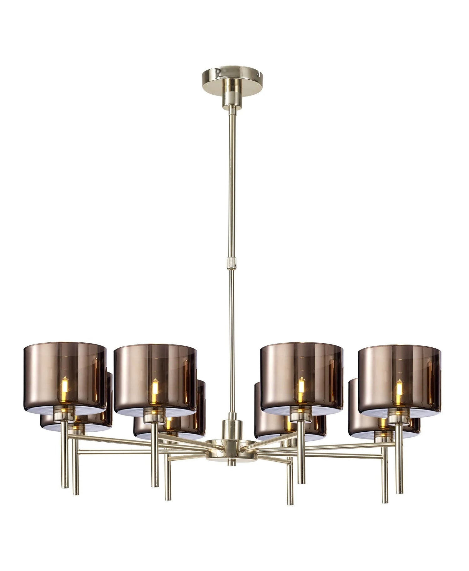 Lathen Telescopic/Semi Flush, 8 x G9, French Gold/Copper Type C Shade