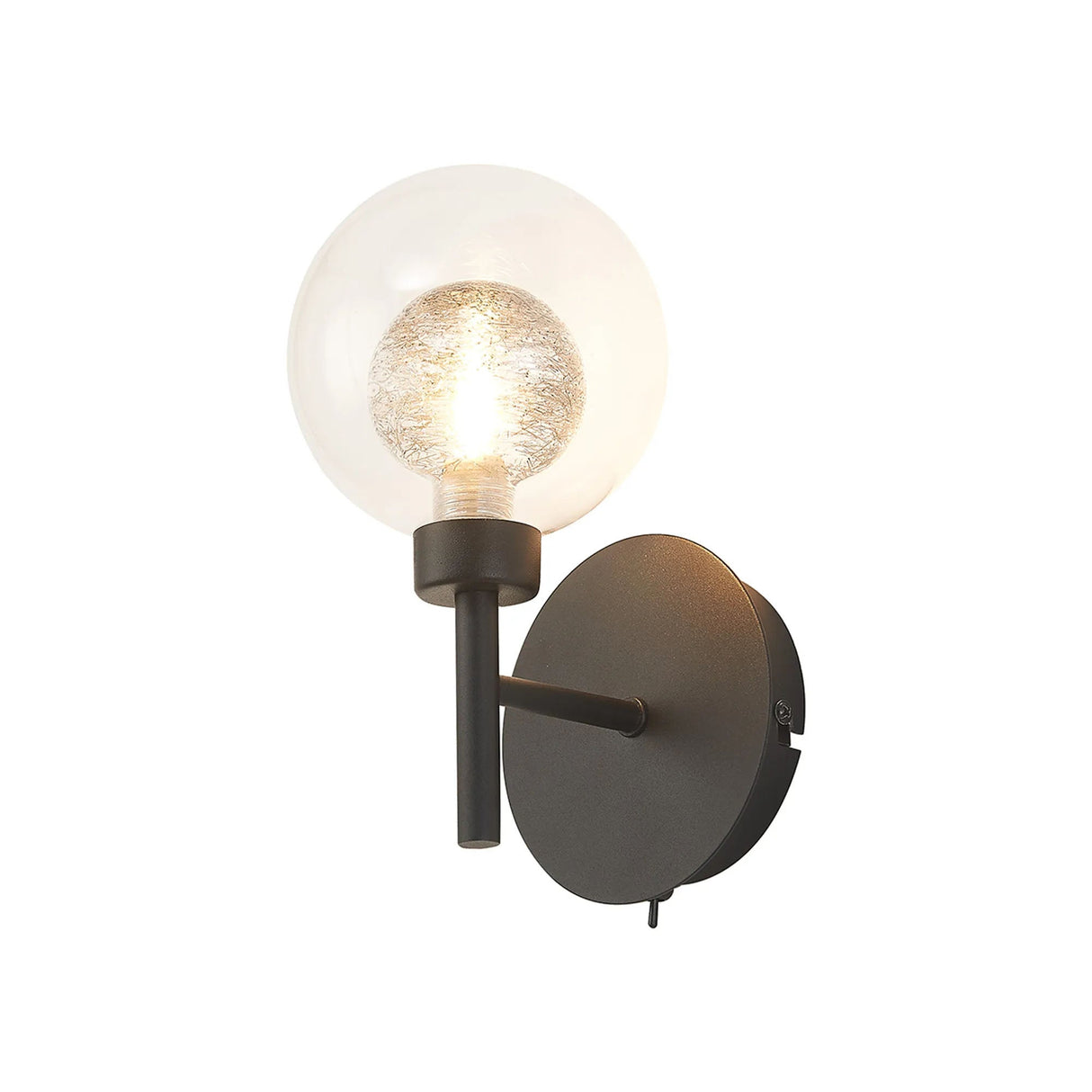 Lathen Satin Black 1 x G9 Switched Wall Lamp