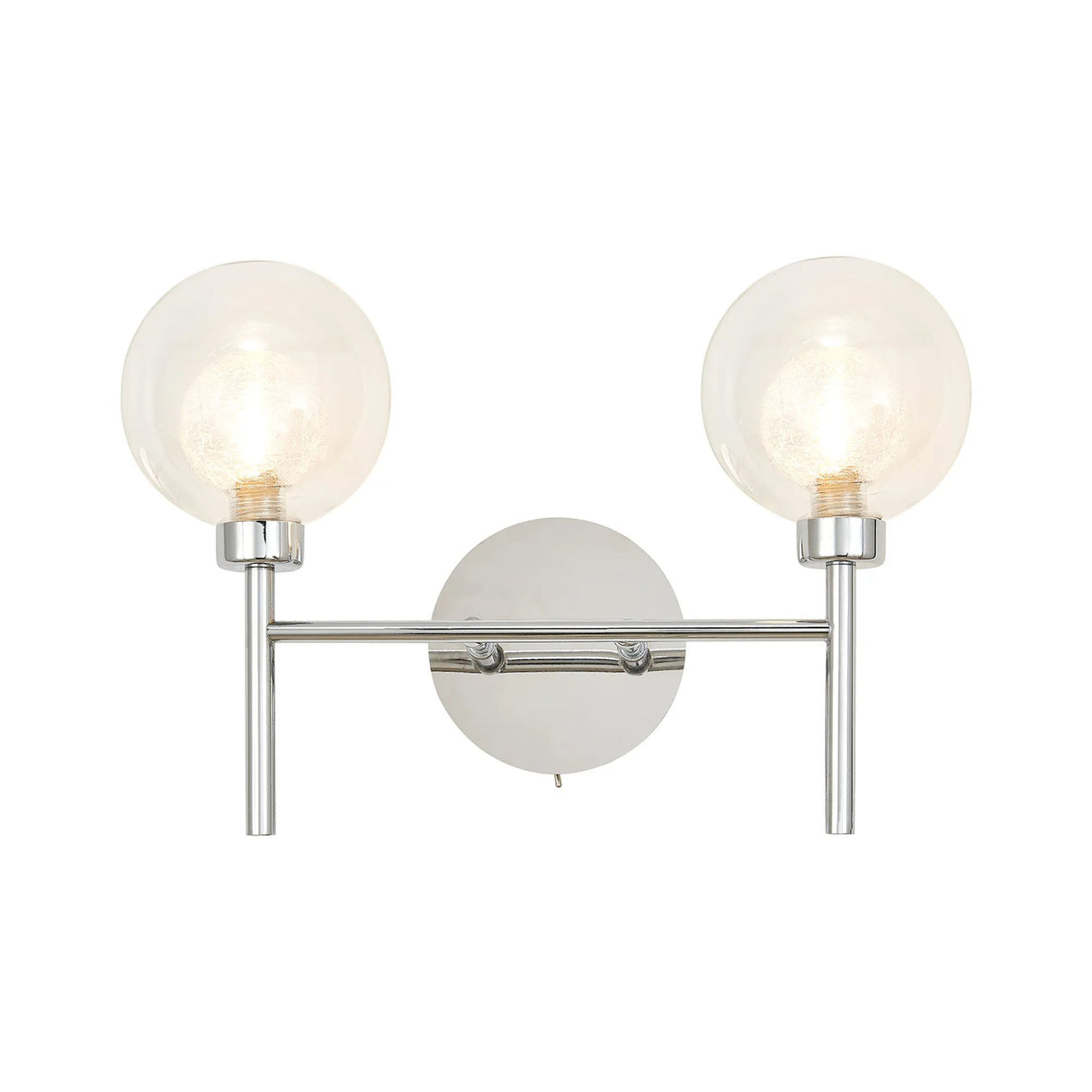 Lathen Polished Chrome 2 x G9 Switched Wall Lamp