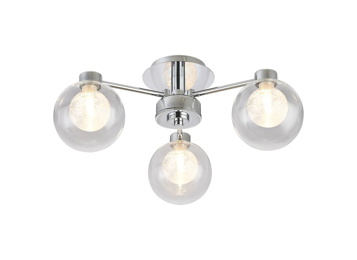 Lathen Polished Chrome 3 x G9 Flush Light