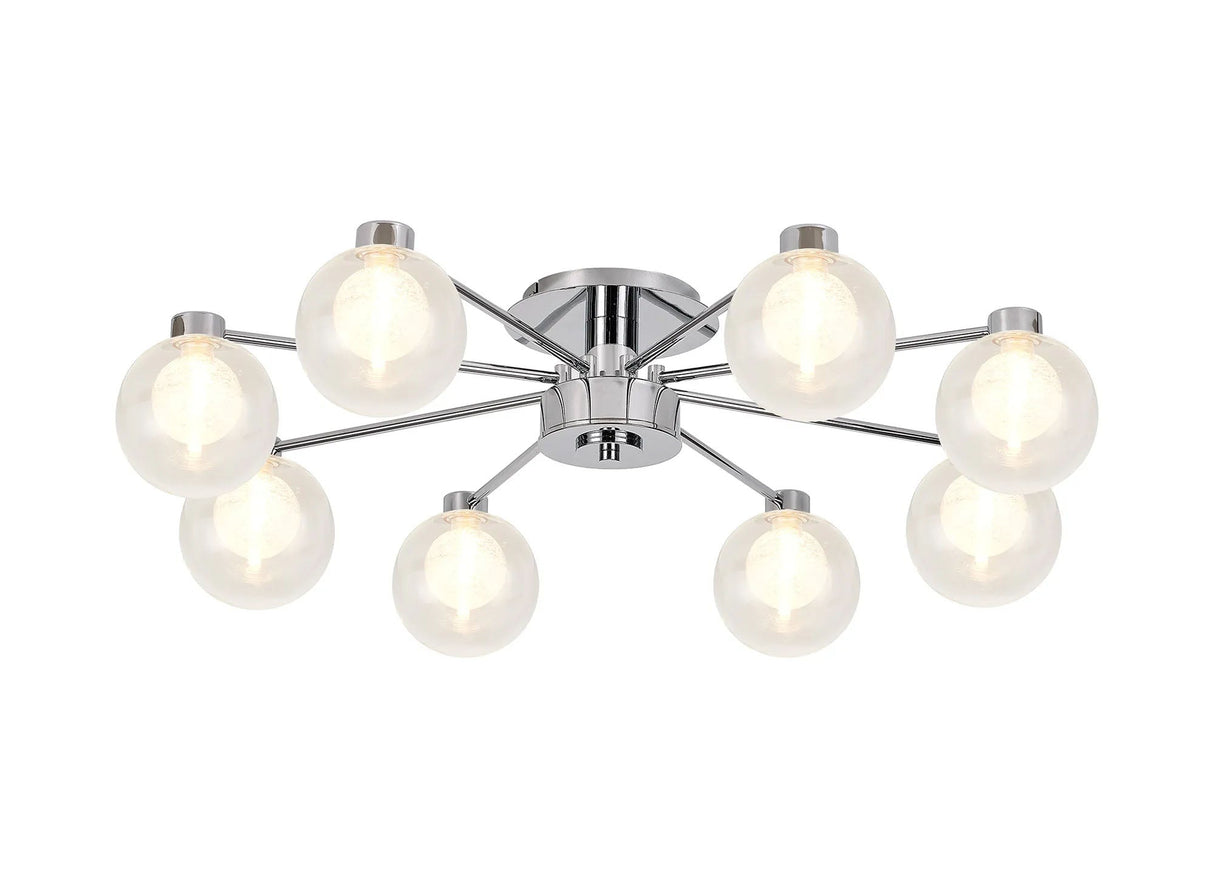 Lathen Polished Chrome 8 x G9 Flush Light