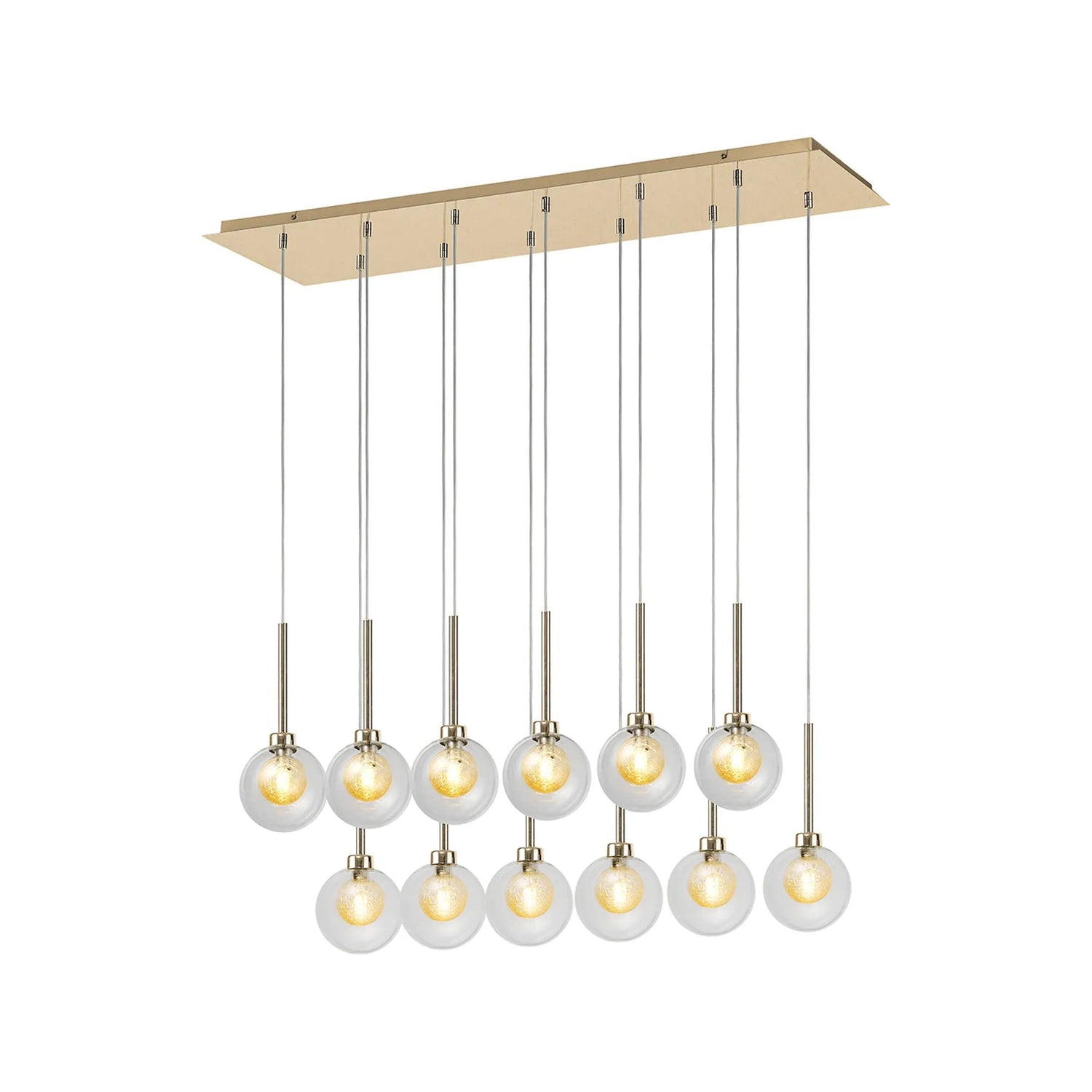 Lathen French Gold 12 x G9 2m Linear Pendant