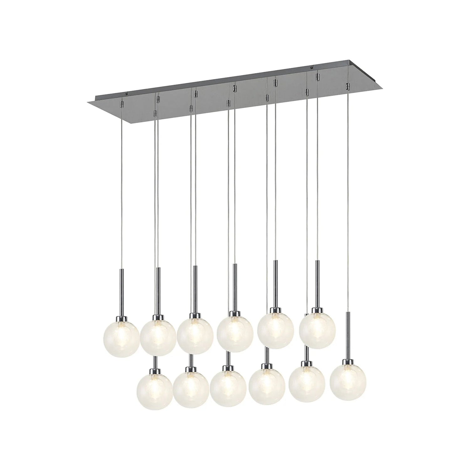 Lathen Polished Chrome 12 x G9 2m Linear Pendant