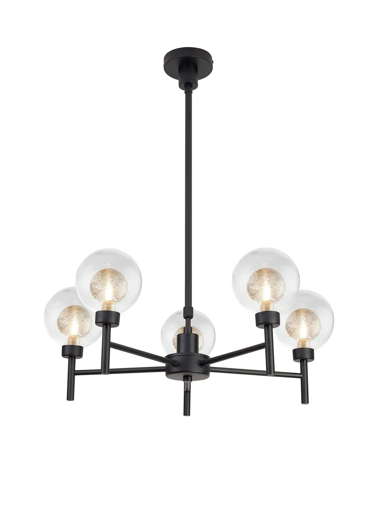 Lathen Satin Black 5 x G9 Telescopic Light