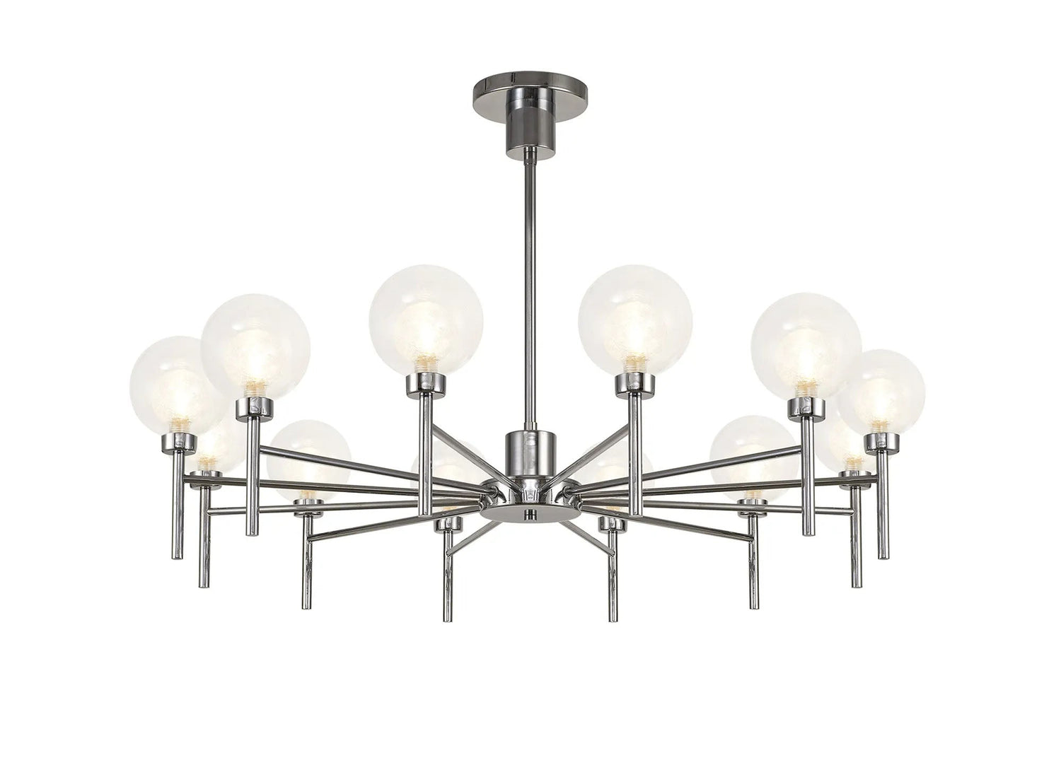 Lathen Polished Chrome 12 x G9 Telescopic/Semi Flush