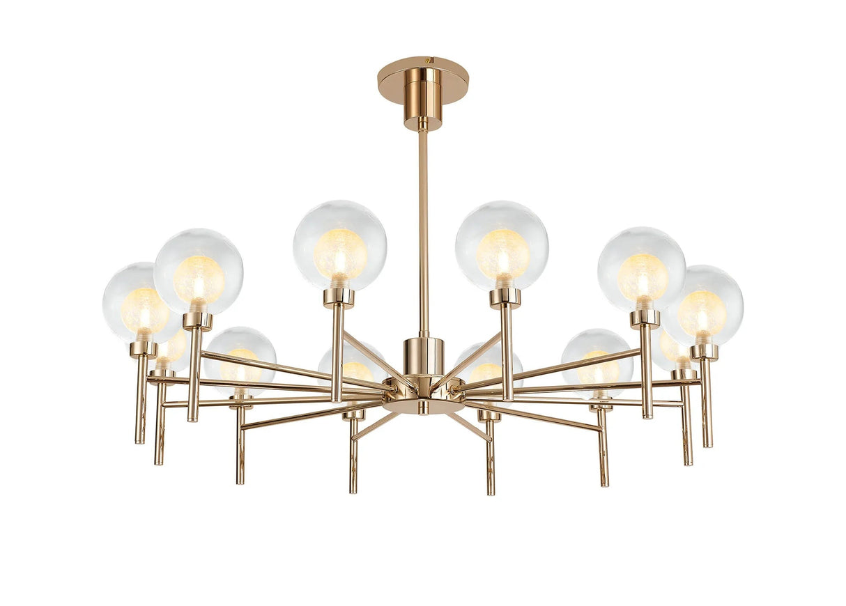 Lathen French Gold 12 x G9 Telescopic Light