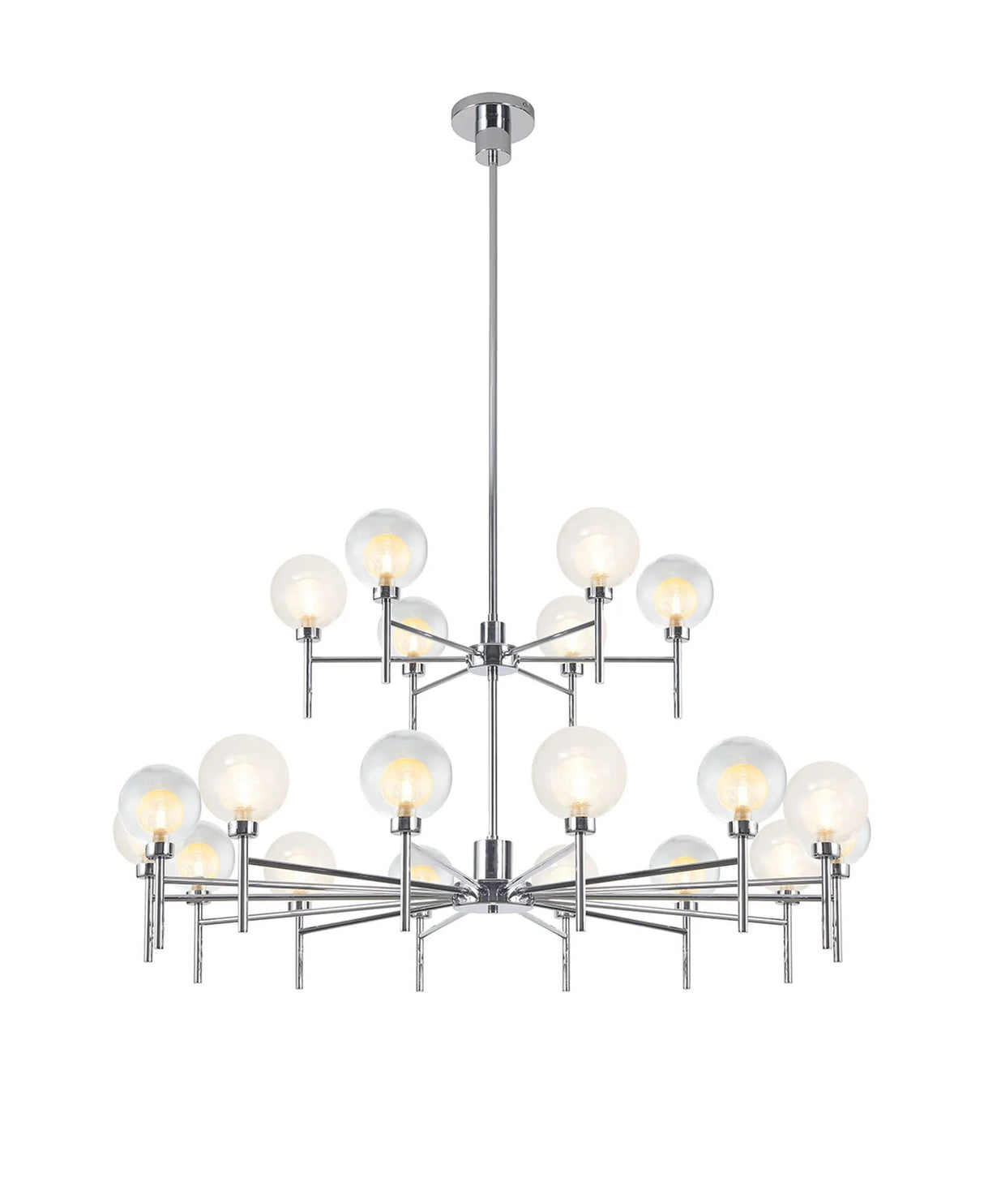 Lathen Polished Chrome 20 x G9 2-Tier Light