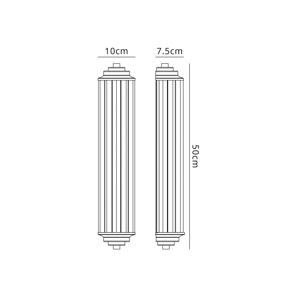 Mundie 2 Light Crystal Wall, E14, IP44, Satin Black/Clear Crystal