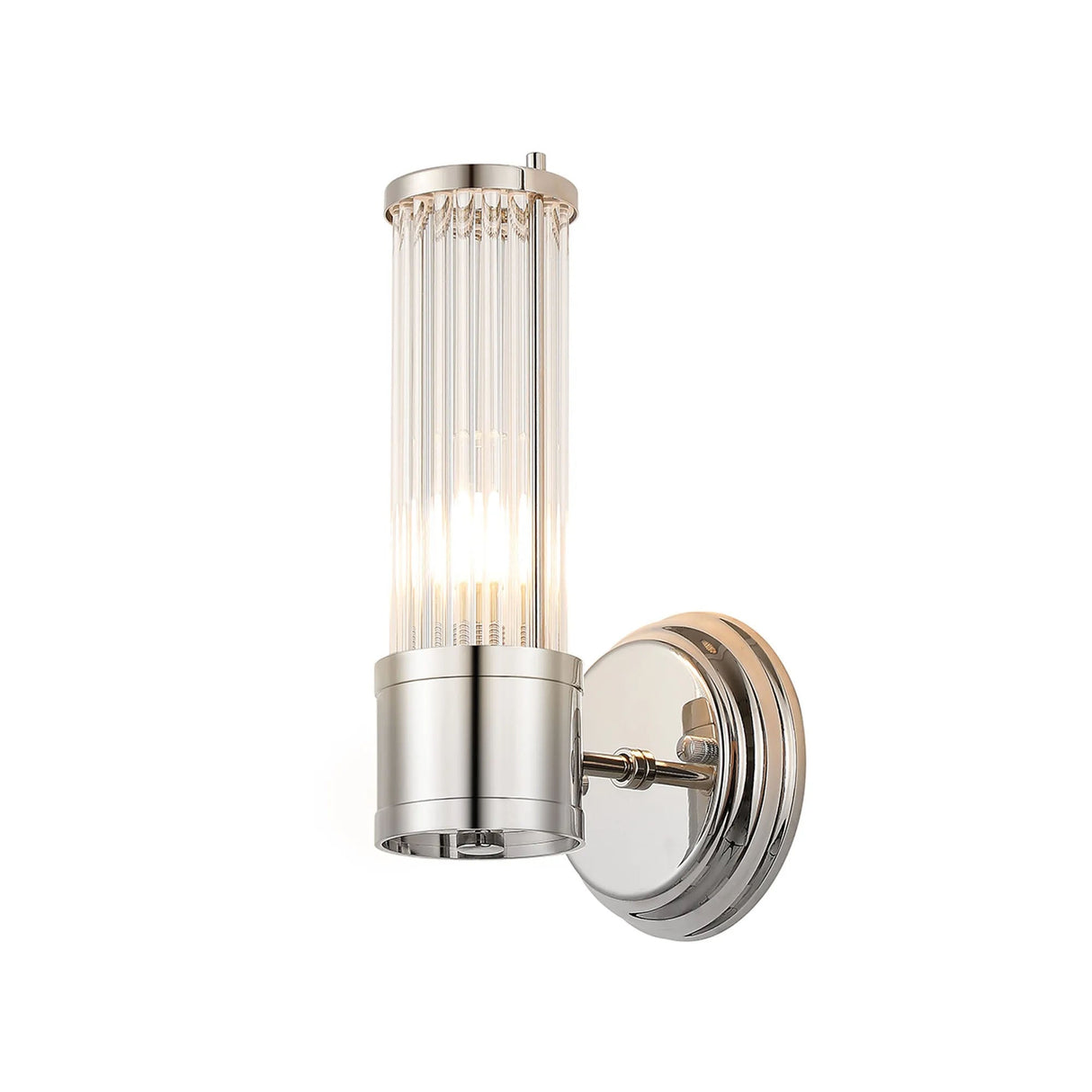Loovens 1 Light Wall E14 IP44 Polished Nickel