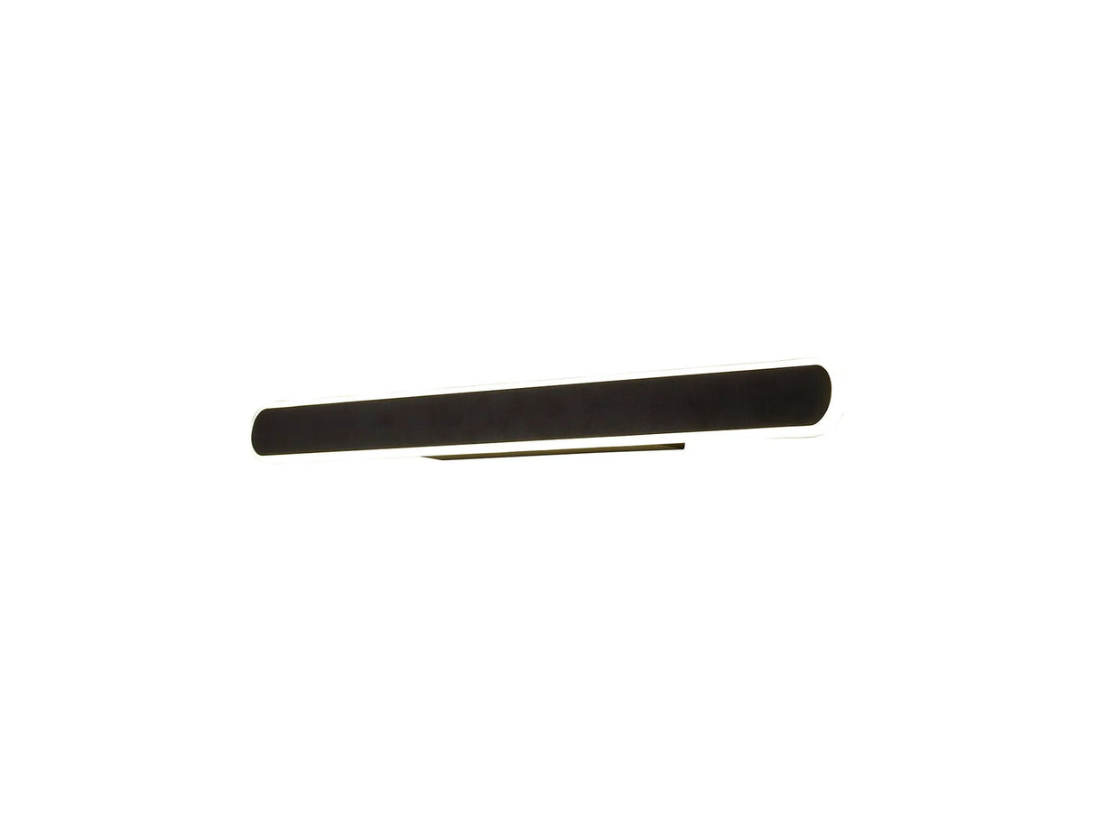 Lowrey 60cm Linear Wall Lamp, 1 x 24W LED, 4000K, 1000lm, Satin Black