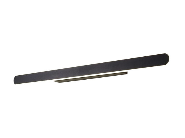 Lowrey 80cm Linear Wall Lamp, 1 x 30W LED, 4000K, 1300lm, Satin Black
