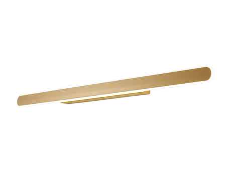 Lowrey 80cm Linear Wall Lamp, 1 x 30W LED, 3000K, 1300lm, Sand Gold