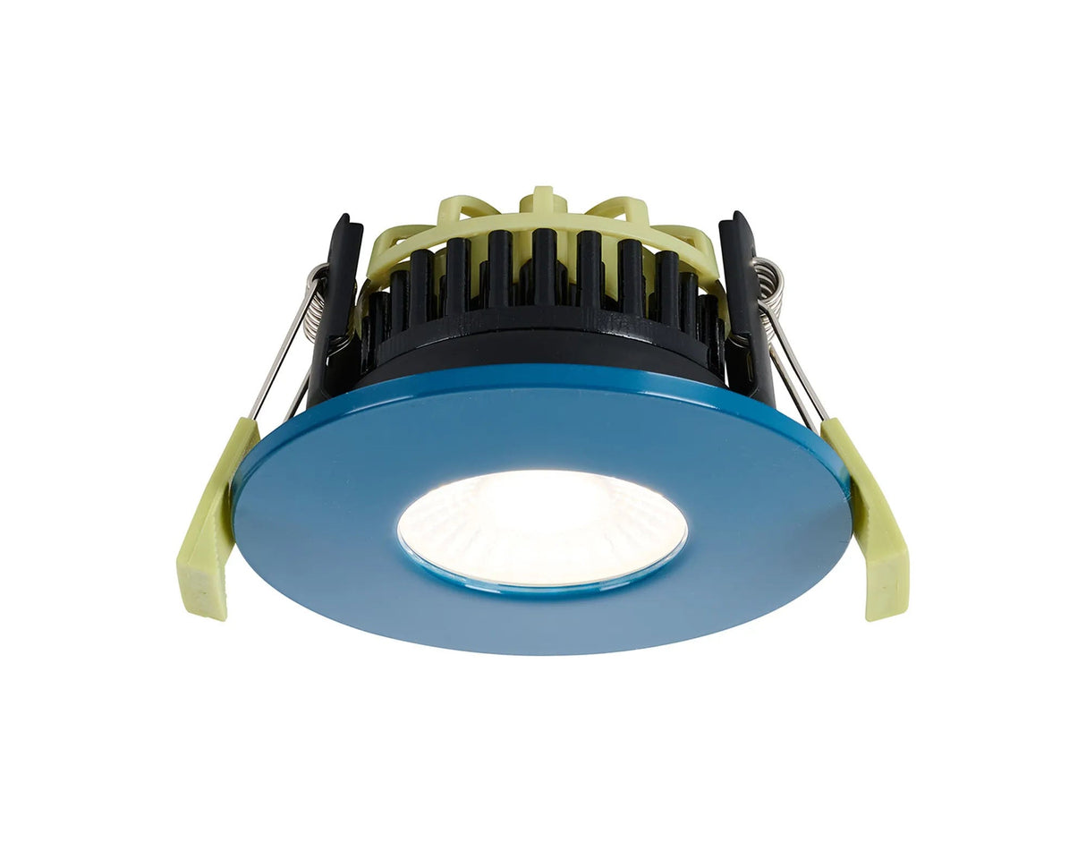 Marangony 4/6/8W, Triac Dimmable 4CCT LED Fire Rated Downlight, Midnight Blue Fascia, Cut Out: 70mm, 400/600/800lm, 60° Deg, IP65 DRIVER INC. 5yrs Wrnty