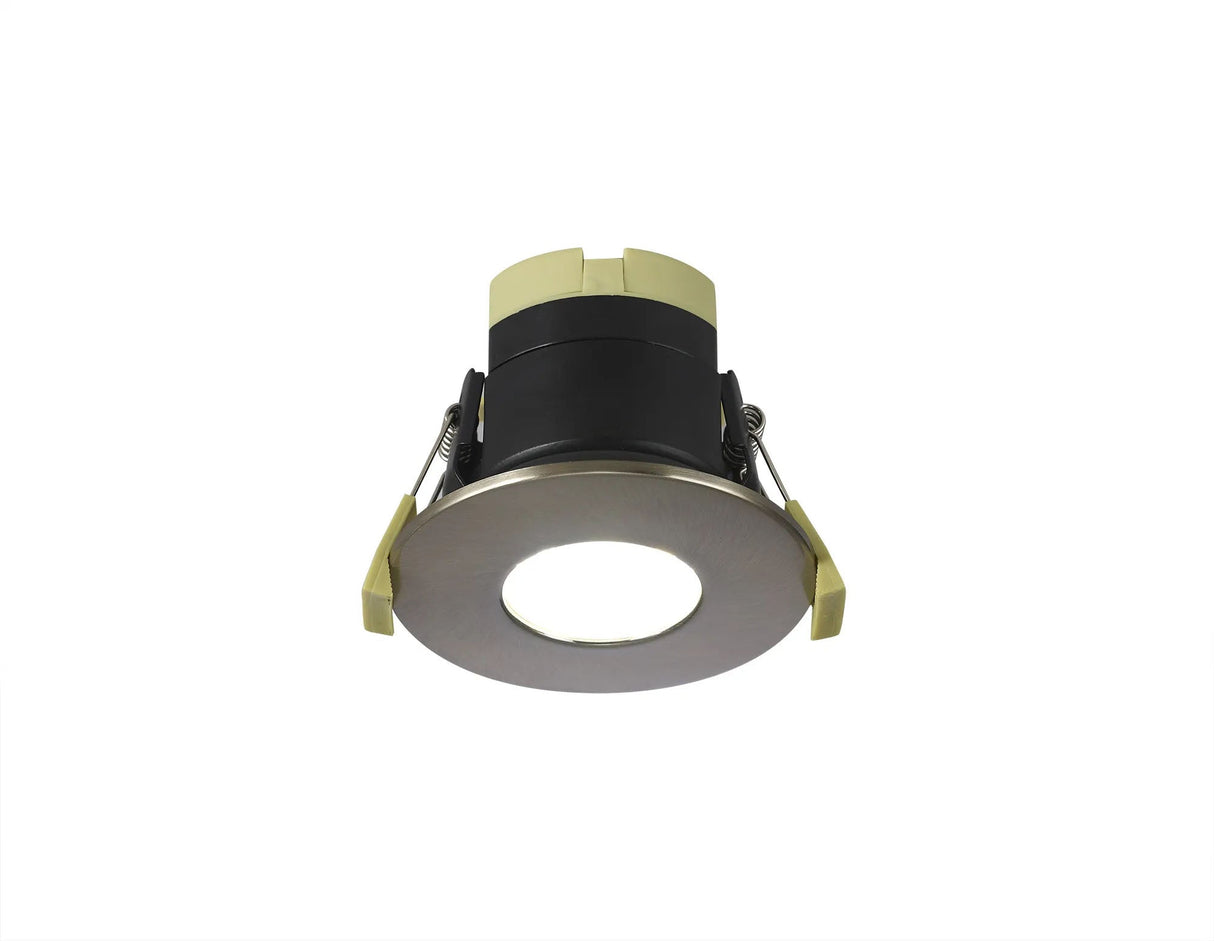 Marangony, 8W, Dimmable CCT LED Fire Rated Downlight, Antique Brass Fascia, Cut Out: 70mm, 60° Deg, IP65