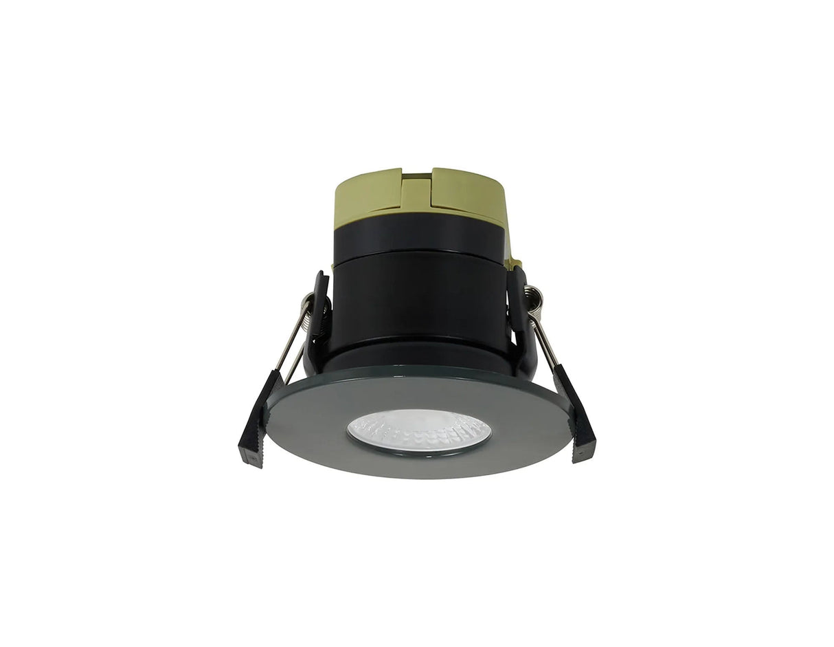 Marangony, 8W, Dimmable CCT LED Fire Rated Downlight, Charcoal Fascia, Cut Out: 70mm, 60° Deg, IP65