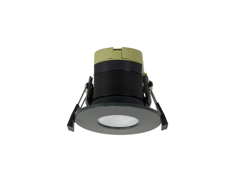 Marangony, 8W, Dimmable CCT LED Fire Rated Downlight, Charcoal Fascia, Cut Out: 70mm, 60° Deg, IP65