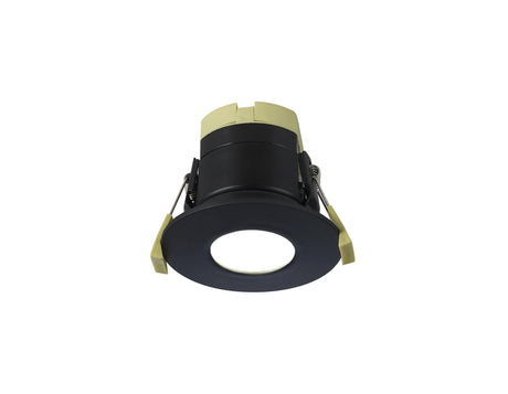Marangony, 8W, Dimmable CCT LED Fire Rated Downlight, With Matt Black, Cut Out: 70mm, 60° Deg, IP65