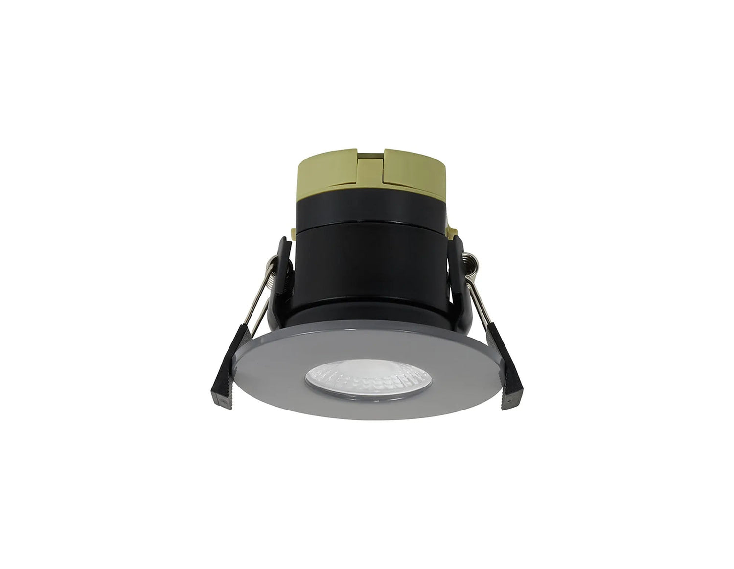 Marangony, 8W, Dimmable CCT LED Fire Rated Downlight, Warm Grey Fascia, Cut Out: 70mm, 60° Deg, IP65
