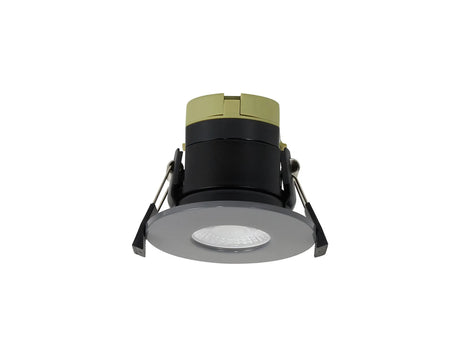 Marangony, 8W, Dimmable CCT LED Fire Rated Downlight, Warm Grey Fascia, Cut Out: 70mm, 60° Deg, IP65