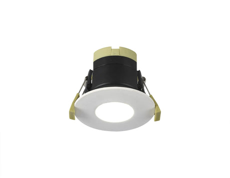 Marangony, 8W, Dimmable CCT LED Fire Rated Downlight, With Matt White, Cut Out: 70mm, 60° Deg, IP65
