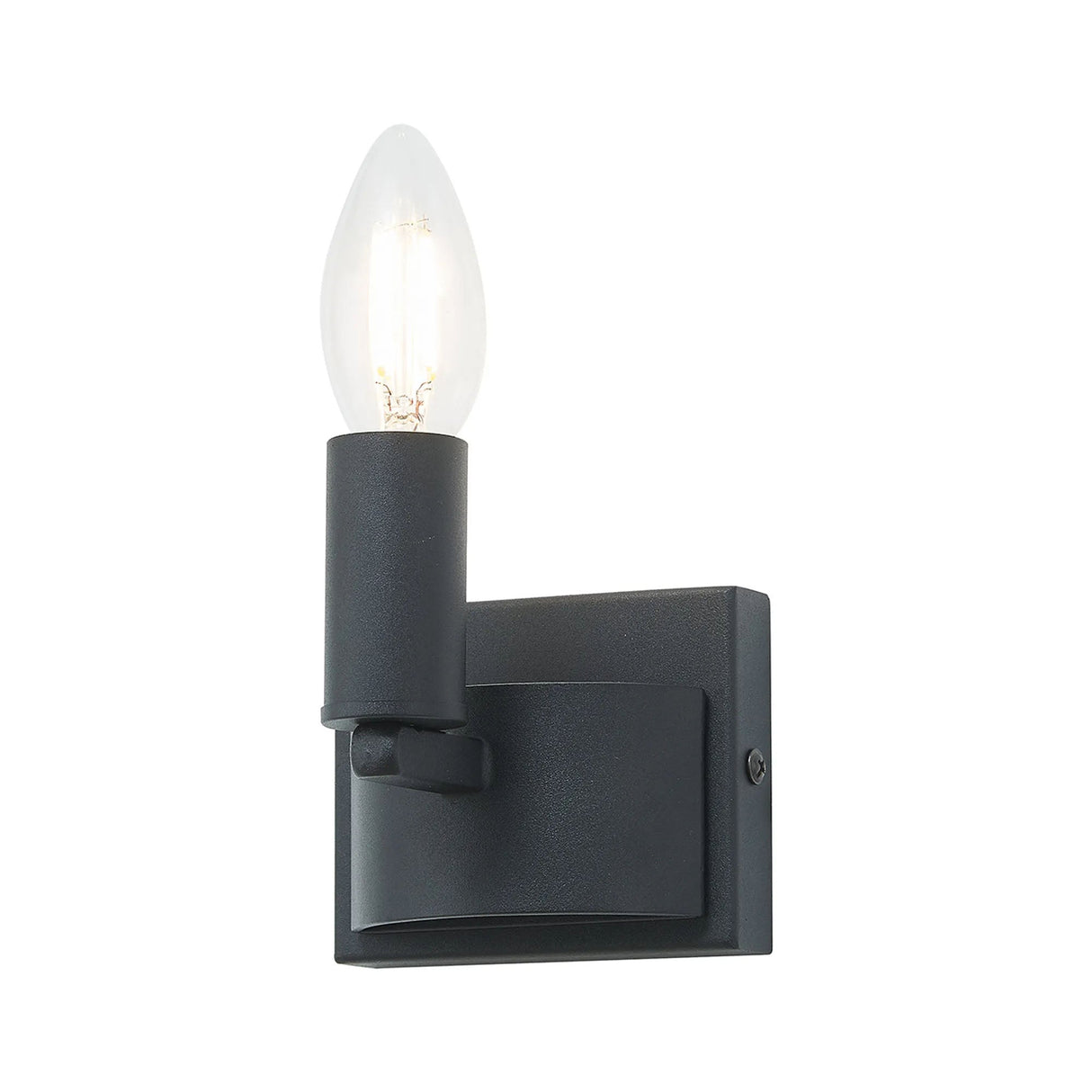 Matete Wall Lamp, 1 Light E14, Satin Black