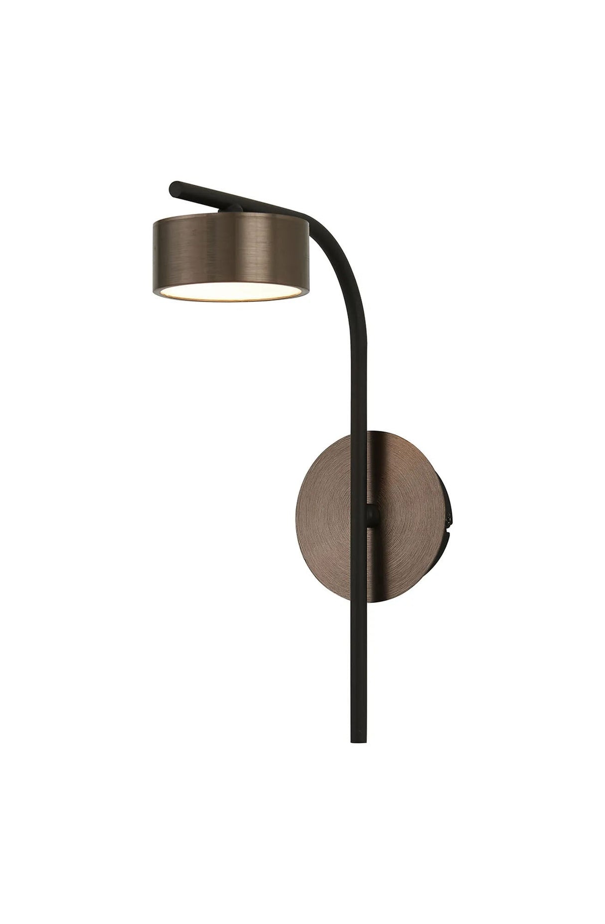 Mcdermott Wall Light Switched 1 Light, 6W LED, 3000K, 300lm, Light Coffee/Sand Black, 3yrs Warranty