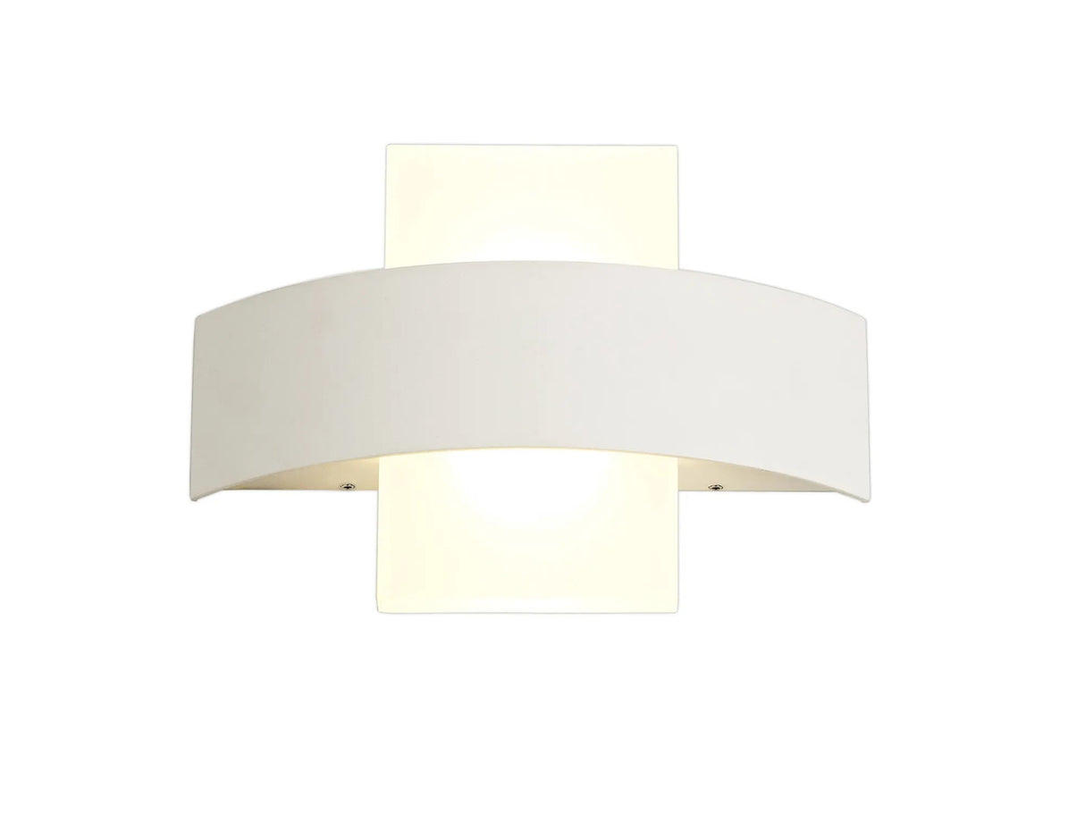 Mcginley Up & Downward Lighting Wall Lamp, 2 x 5W LED, 3000K, IP54, Sand White