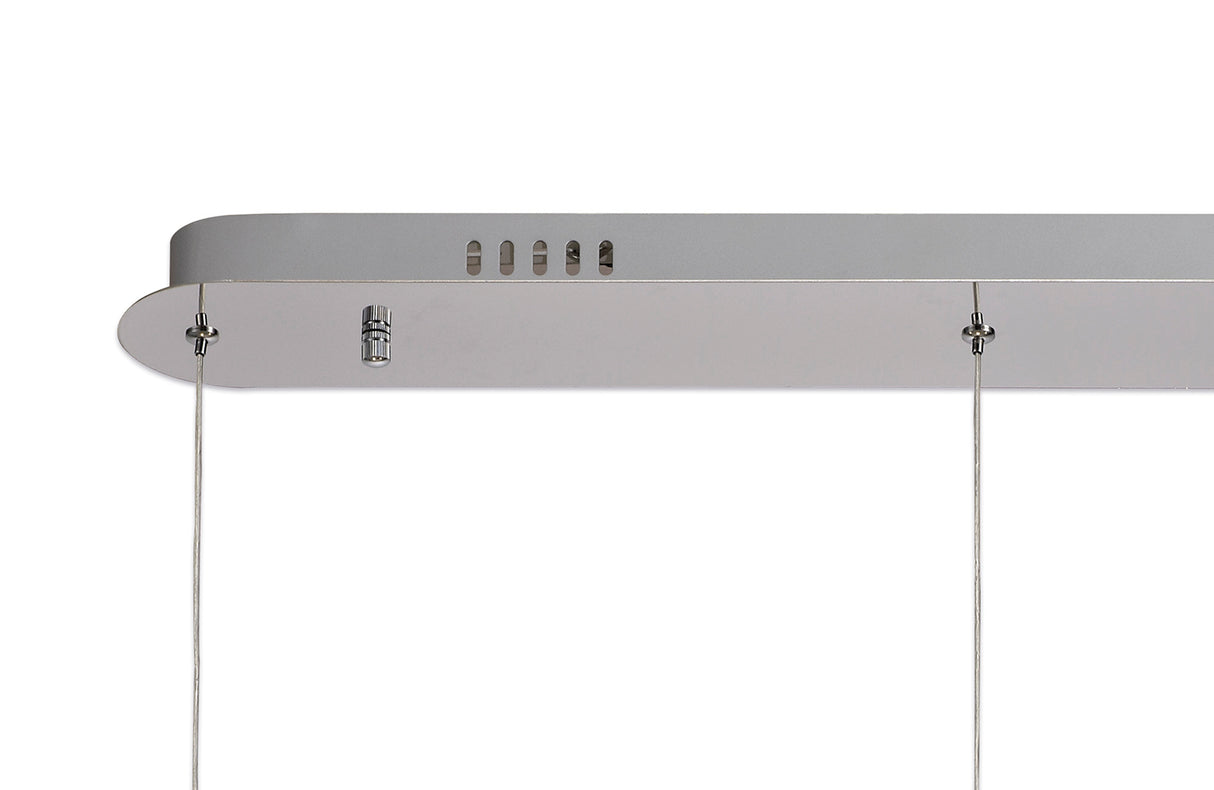 Mclvor 3 Light Linear Pendant, 3 x 5W LED, 3000K, 304lm, Polished Chrome, 3yrs Warranty
