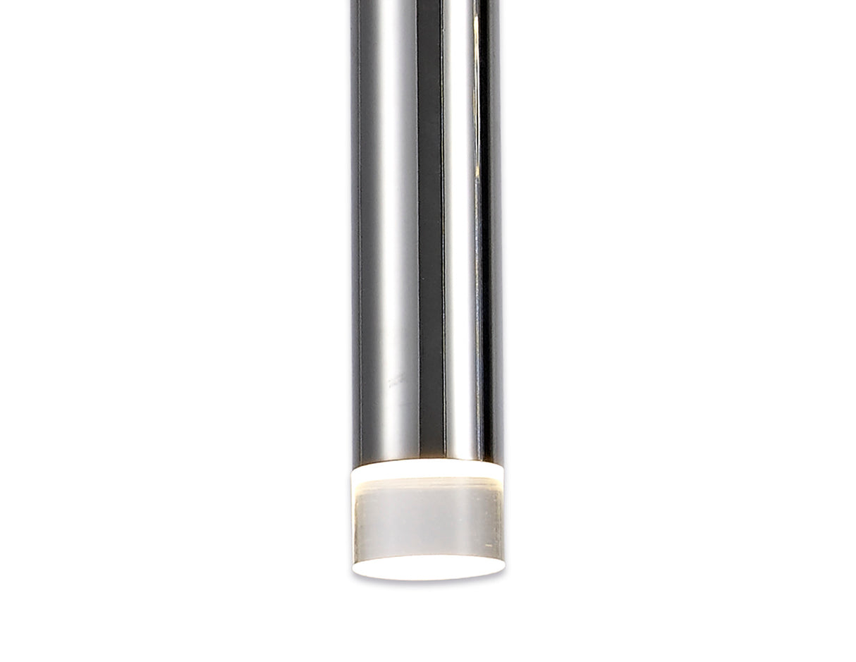 Mclvor 3 Light Linear Pendant, 3 x 5W LED, 3000K, 304lm, Polished Chrome, 3yrs Warranty