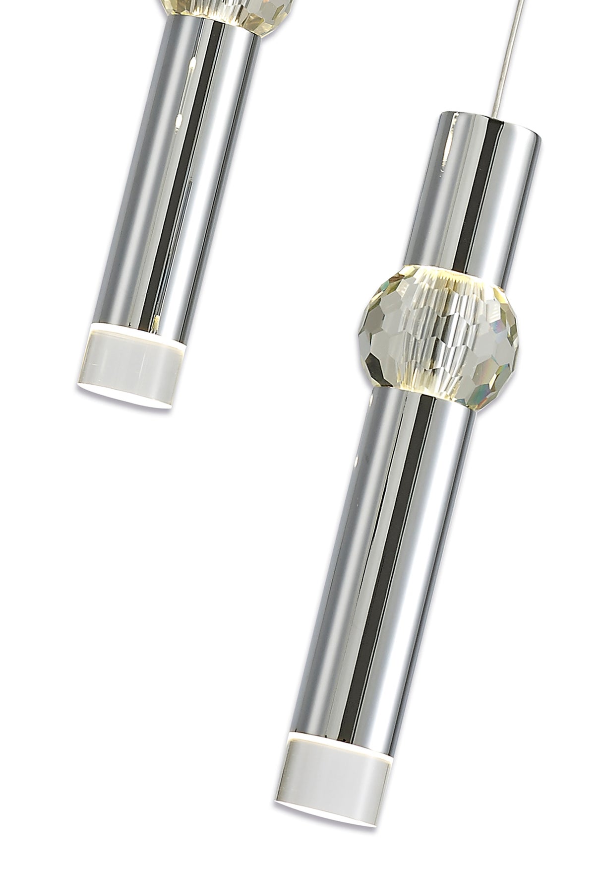 Mclvor 3 Light Round Pendant, 3 x 5W LED, 3000K, 268lm, Polished Chrome, 3yrs Warranty