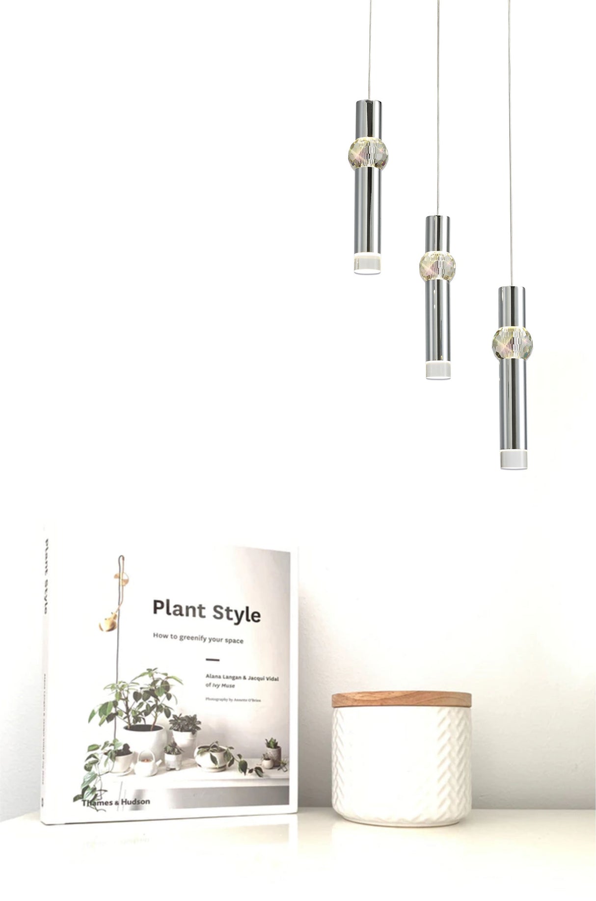 Mclvor 3 Light Round Pendant, 3 x 5W LED, 3000K, 268lm, Polished Chrome, 3yrs Warranty