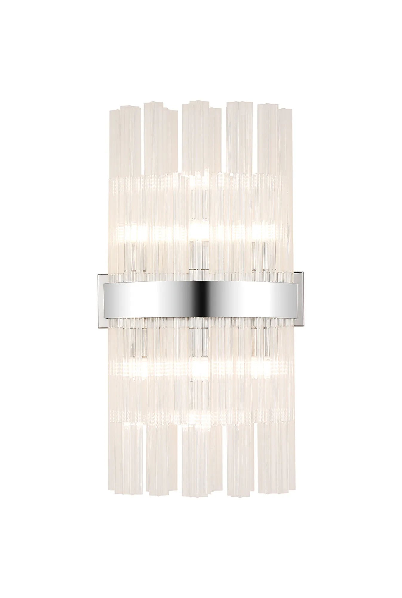 Melville 8 x G9, Wall Light, Polished Nickel/Clear