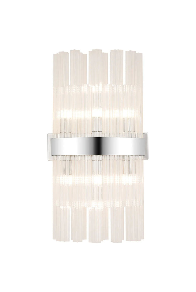 Melville 8 x G9, Wall Light, Polished Nickel/Clear