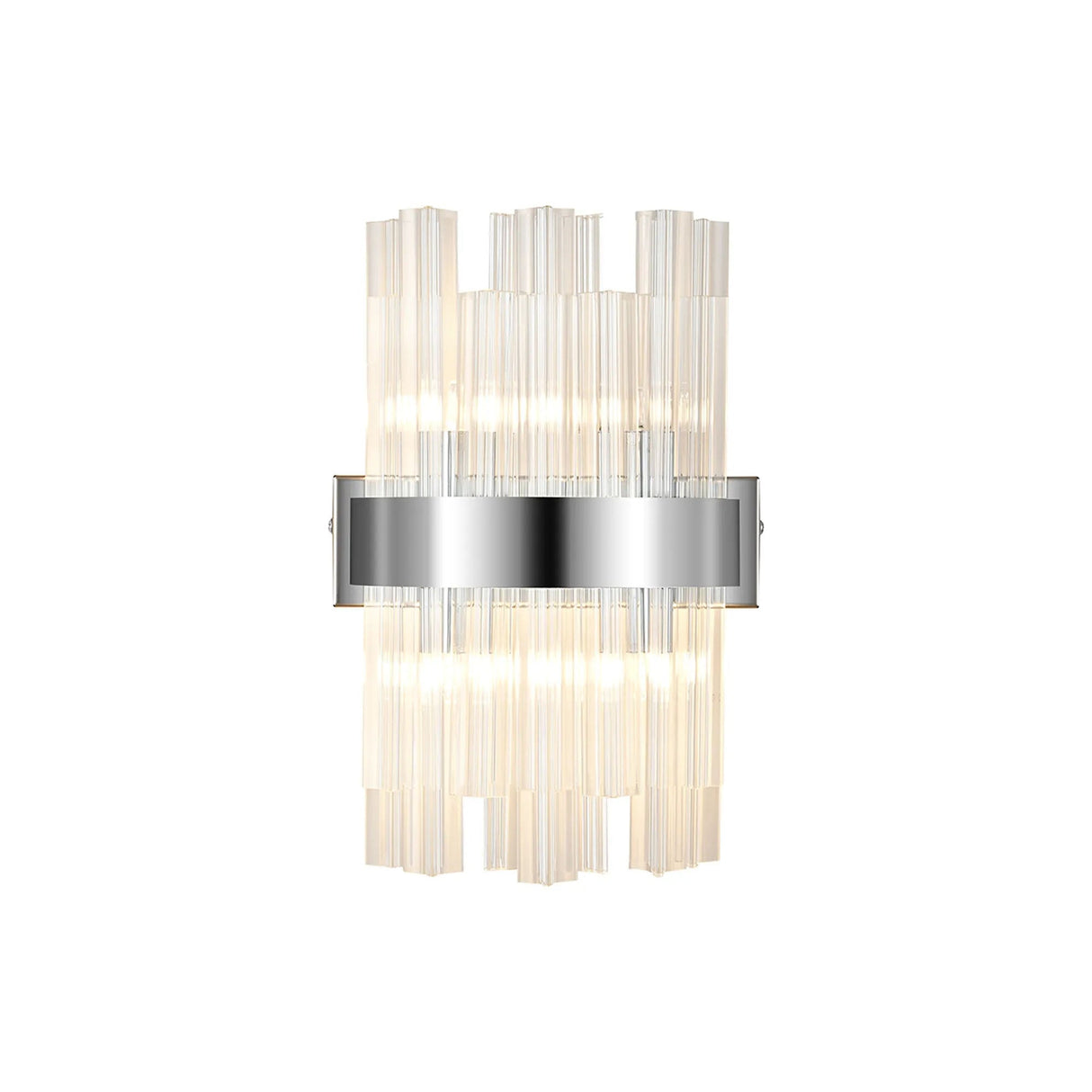 Melville 4 x G9, Wall Light, Polished Nickel/Clear