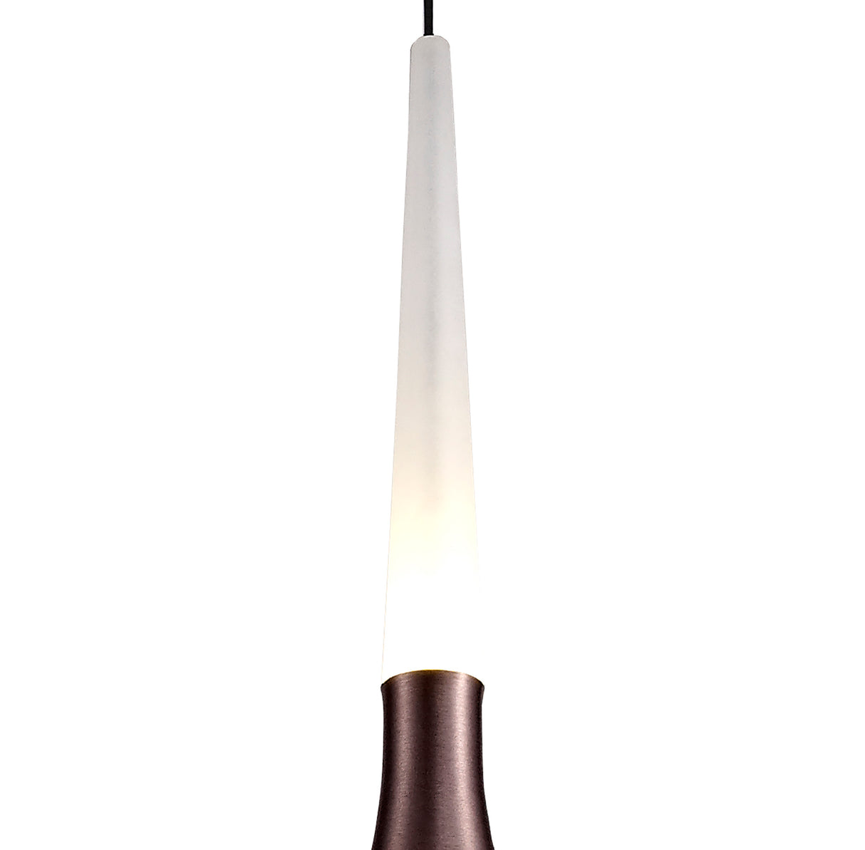 Montgomery 1 Light Pendant, 1 x 5W LED, 3000K, 213lm, Satin Brown, 3yrs Warranty
