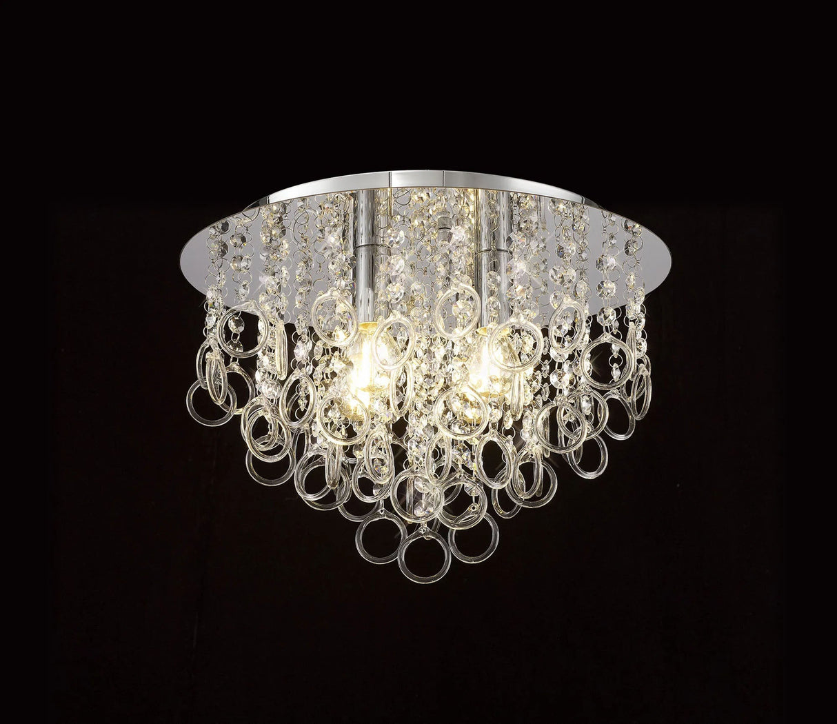 Murray Ceiling, 4 x E14, Polished Chrome/Crystal