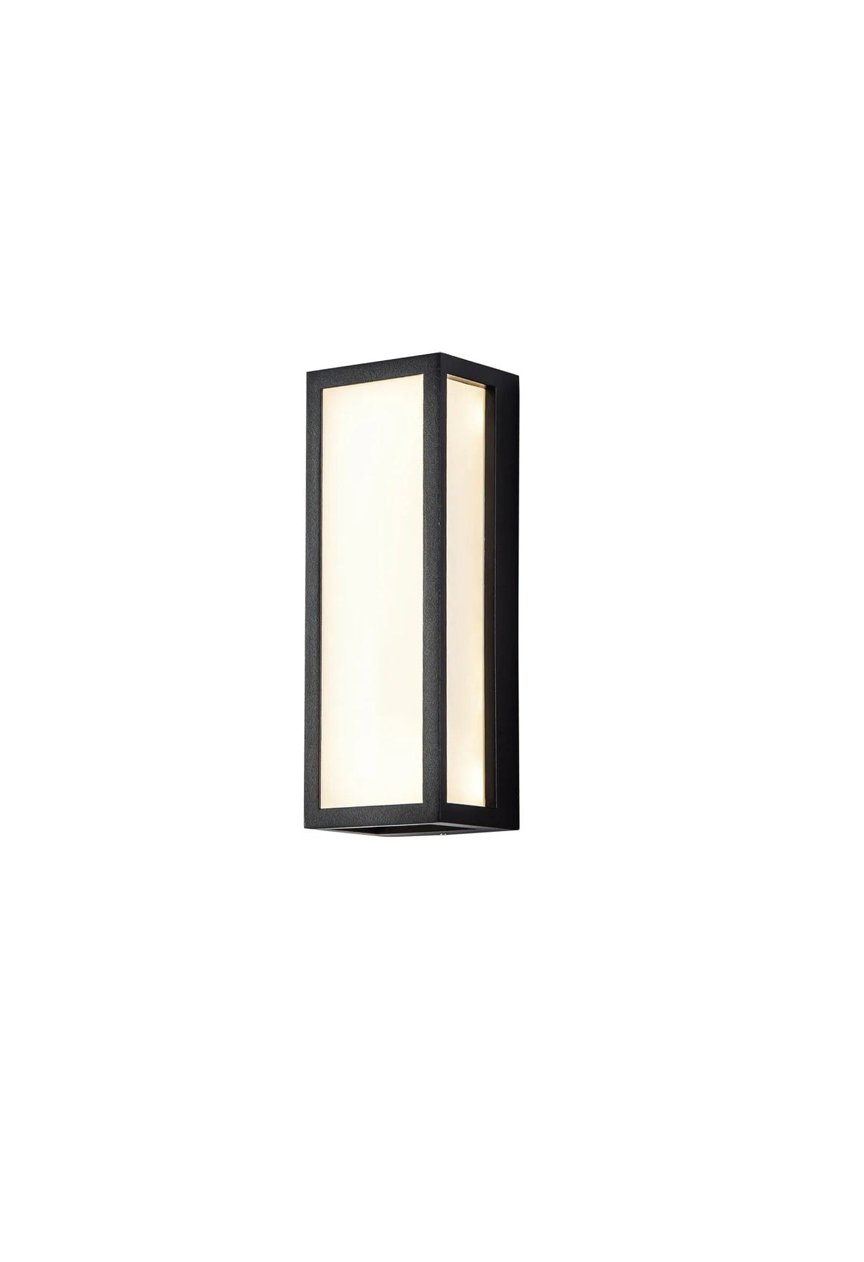 Ord Flush Frosted Wall Lamp, 10W LED, 3000K, IP65, Anthracite